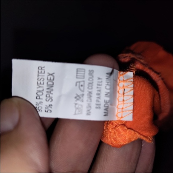 Orange Sheer Maxi Skirt - Picture 4 of 4